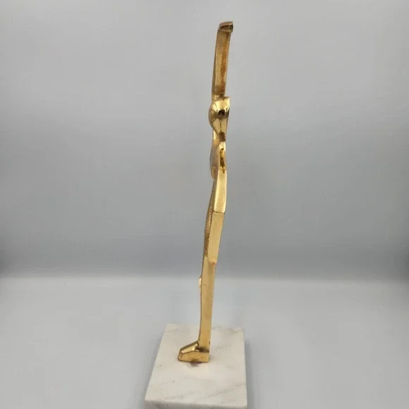 Brass Golden Iron Dancing Sculpture. - Picture 4 of 5